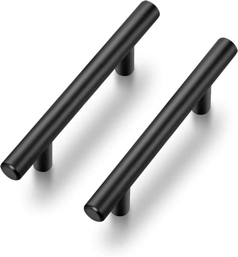 stainless steel and black matte finish two tone cabinet pulls|Dual.